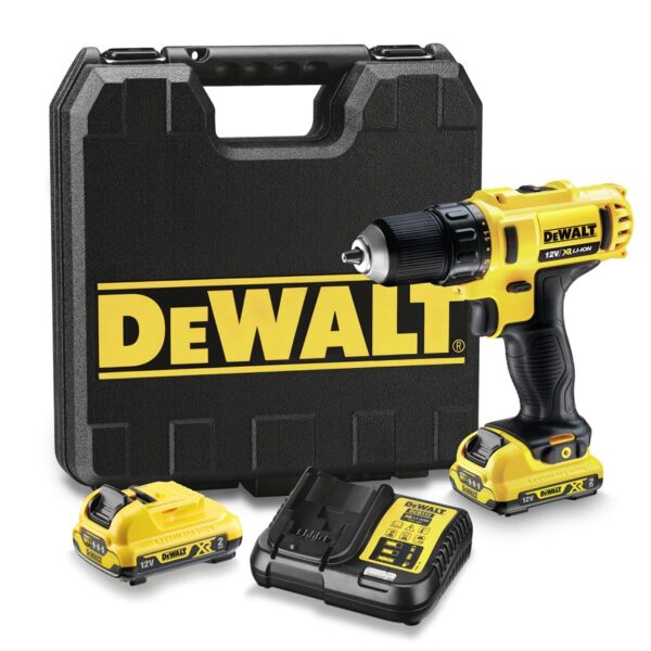 DeWalt - Bore-/skruemaskine 10.8V med 2 batterier