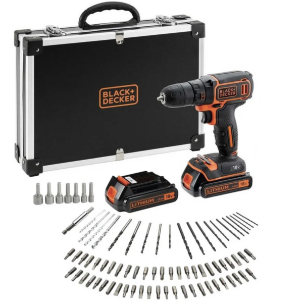 Black & Decker slagboremaskine 18v med tilbehør